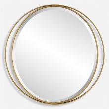  09991 - Rhodes Gold Round Mirror