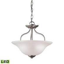  1202CS/20-LED - Thomas - Conway 15'' Wide 2-Light Semi Flush Mount - Brushed Nickel