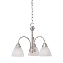  190005117 - Thomas - Tia 17.75'' Wide 3-Light Chandelier - Matte Nickel