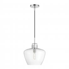  3741-CH-CL - Aurora 12'' Wide 1-Light Pendant - Chrome