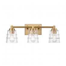  67972/3 - Pulsate 21.5'' Wide 3-Light Vanity Light - Satin Brass