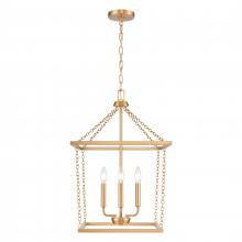  EC89824/4 - Emmett 17'' Wide 4-Light Pendant - Brushed Gold