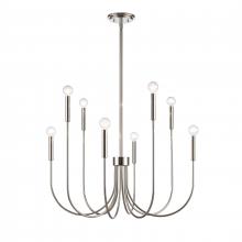  EC89895/8 - Ulla 28'' Wide 8-Light Chandelier - Polished Nickel