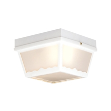  SL7598 - Thomas - Outdoor Essentials 10'' Wide 2-Light Outdoor Flush Mount - White