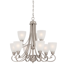  TK0018741 - Thomas - Haven 9-Light Chandelier in Satin Pewter