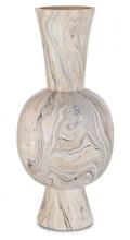  1200-0418 - Gray Tall Marbleized Vase