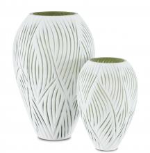  1200-0497 - Patta White Vase Set of 2