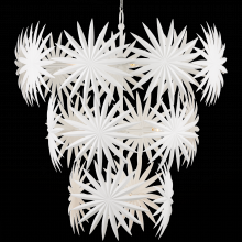  9000-1114 - Bismarkia Large White Chandelier