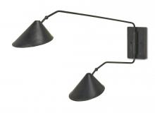  5172 - Serpa Black Double Swing-Arm Wall Sconce