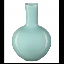  1200-0670 - Celadon Small Green Straight Neck Vase