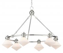  9000-0615 - Rycroft Nickel Chandelier