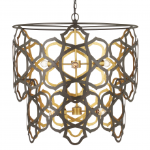  9000-1106 - Mauresque Medium Bronze & Gold Chandelier